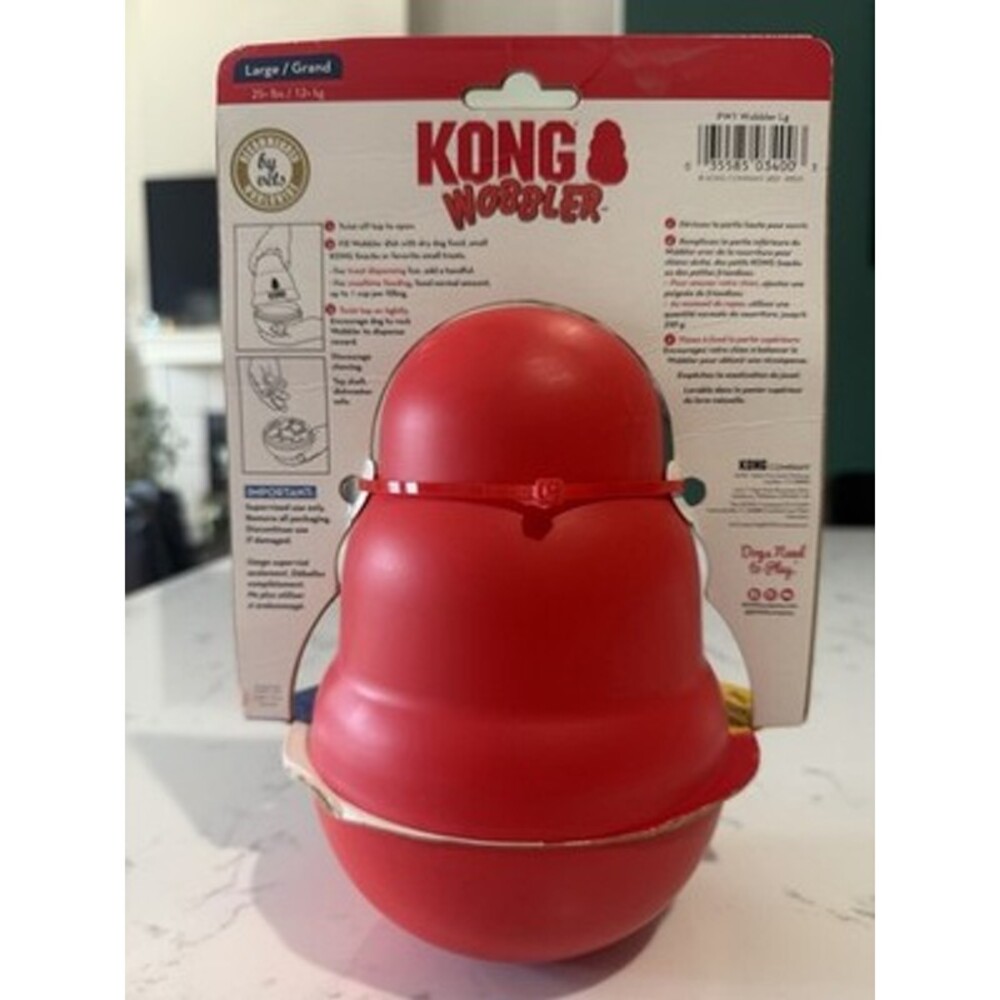 KONG Wobbler Food and Treats Dispenser - Picture 2 of 2